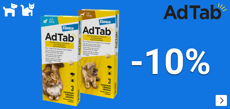 ADTAB 10% korting DOG CAT
