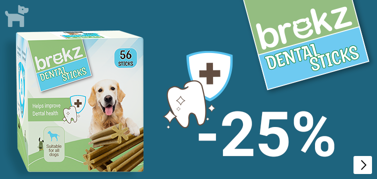 BREKZ DENTALSTICKS 25% korting DOG