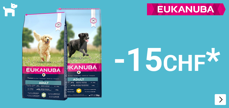 Eukanuba 12 en 15kg diverse varianten multi buy € 15 korting per 2 zakken DOG