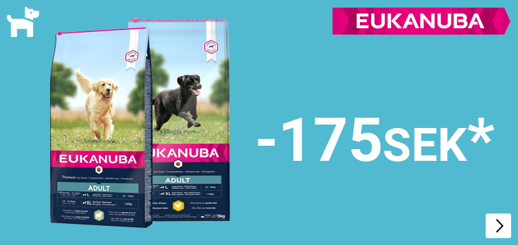 Eukanuba 12 en 15kg diverse varianten multi buy € 15 korting per 2 zakken DOG