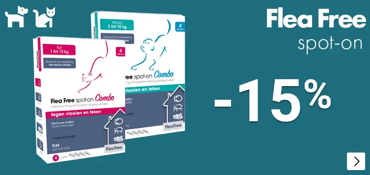 FLEA FREE 15% korting DOG CAT
