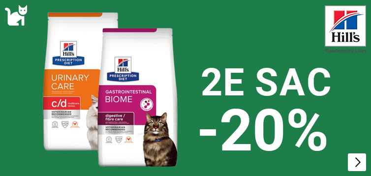Hill's Prescription Diet diverse varianten kat 2e zak 20% korting LET OP MAAR 2 WEKEN