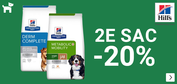 Hill's Prescription Diet diverse varianten hond 2e zak 20% korting LET OP MAAR 2 WEKEN