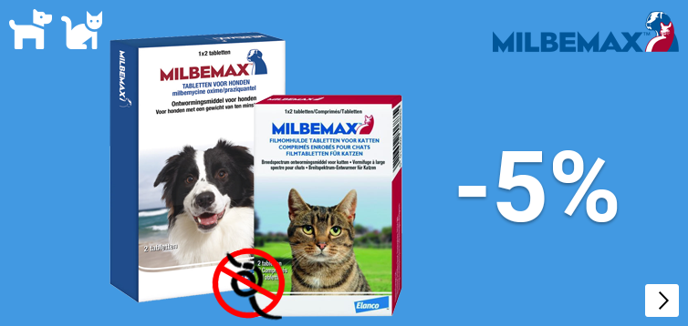 MILBEMAX 5% korting DOG CAT