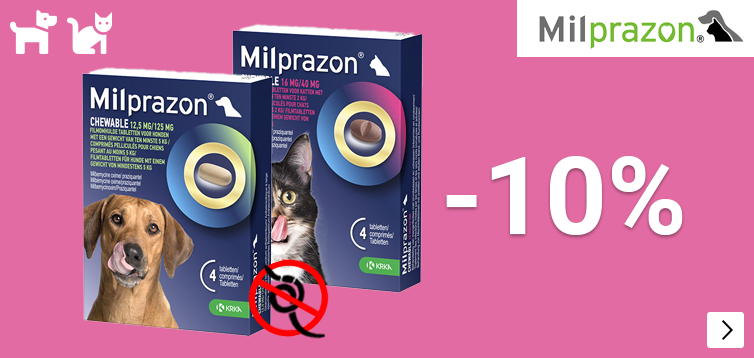 MILPRAZON 10% korting DOG CAT