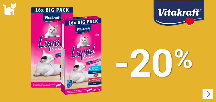 VITAKRAFT LIQUID 20% korting CAT