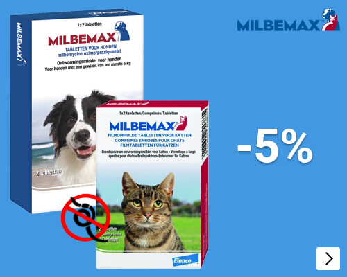 MILBEMAX 5% korting DOG CAT