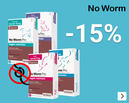 NO WORM PRO 15% korting DOG CAT