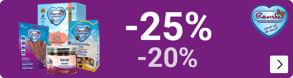 RENSKE 15% korting op voer en snacks DOG CAT