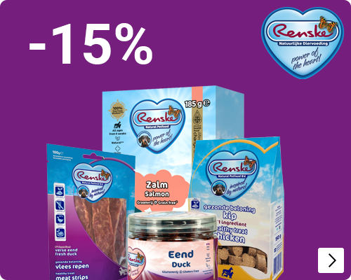 RENSKE 15% korting op voer en snacks DOG CAT