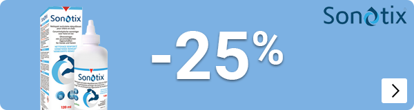 SONOTIX 25% korting op oorreiniger DOG CAT