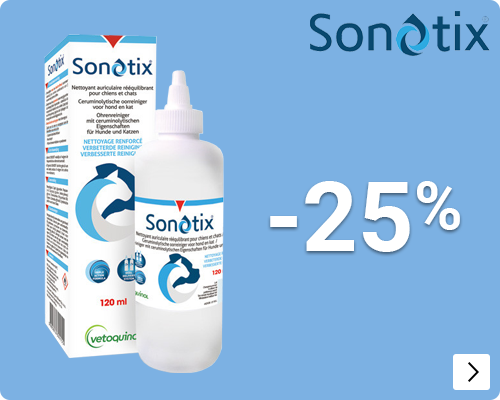 SONOTIX 25% korting op oorreiniger DOG CAT