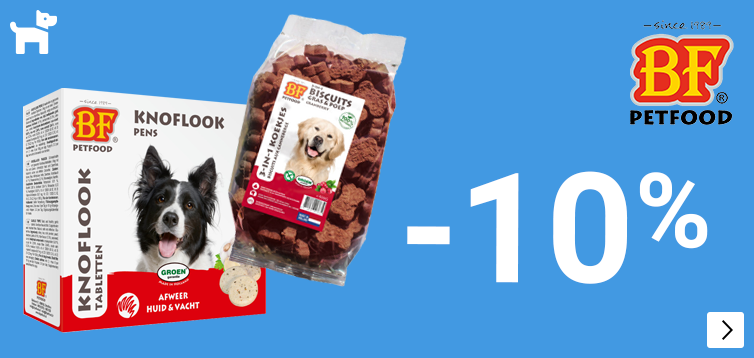 BF PETFOOD SNACKS 10% korting DOG