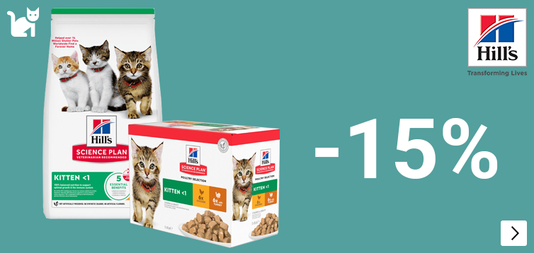 Hill's Life Stage kitten voer 15% korting CAT
