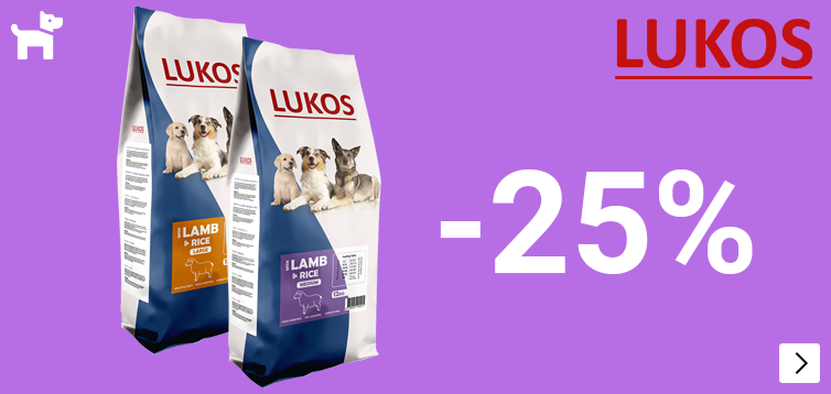 LUKOS droogvoer 25% korting DOG