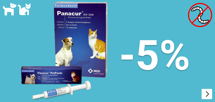 PANACUR ontworming 5% korting DOG CAT