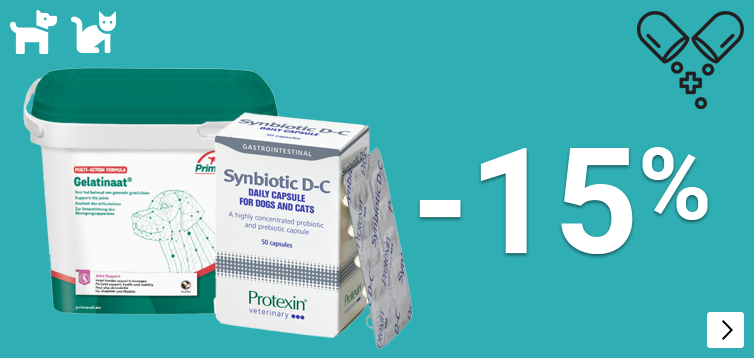 PROTEXIN en PRIMEVAL 15% korting DOG CAT