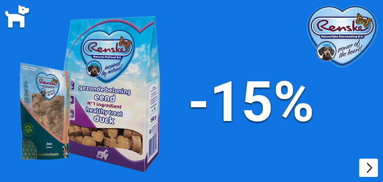 RENSKE SNACKS 15% korting DOG