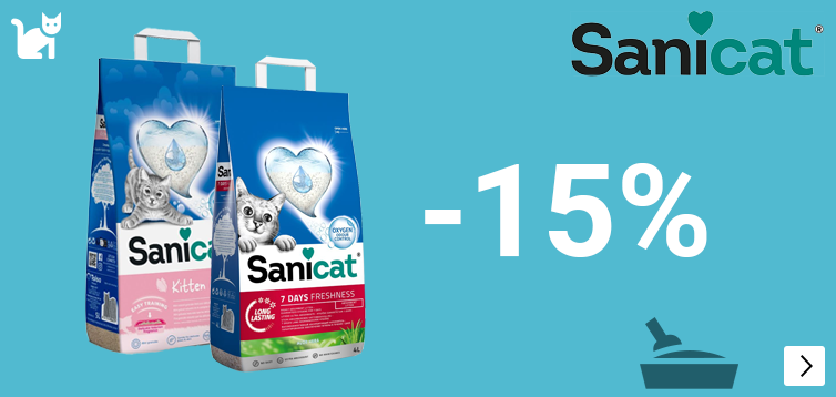 KATTENBAKVULLING SANICAT 15% korting CAT
