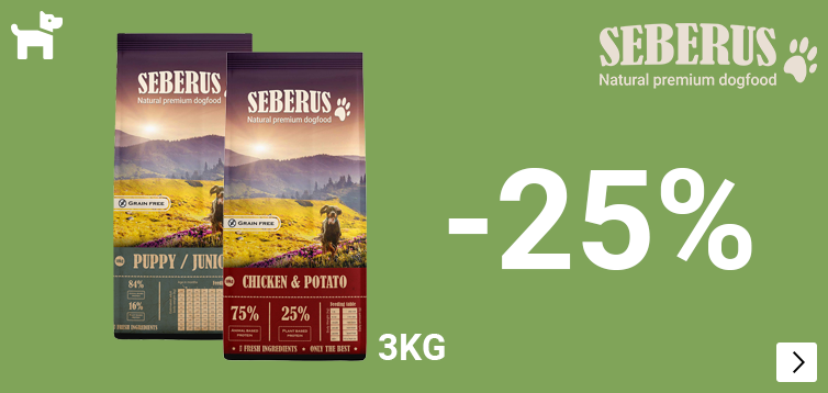 SEBERUS KLEINVERPAKKING 25% korting DOG