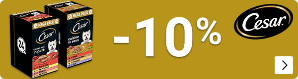 Ceasar natvoer multipack 10% korting CAT