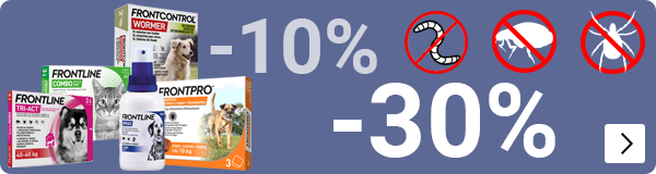 FRONTLINE FRONTPRO FRONTCONTROL tot 30% korting DOG CAT