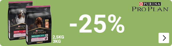 Proplan hondenvoer 2,5 og 3 kg 25% korting DOG