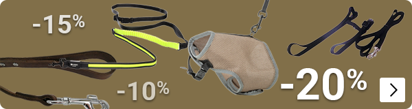 HONDENLIJNEN EN HALSBANDEN tot 20% korting DOG CAT