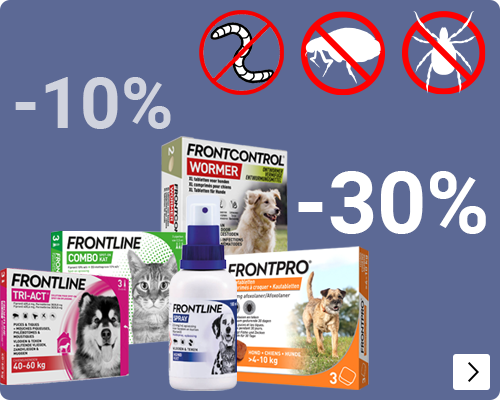 FRONTLINE FRONTPRO FRONTCONTROL tot 30% korting DOG CAT