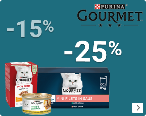 Gourmet mon petit, perle of natures creations tot 25% korting CAT