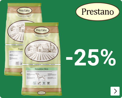 PRESTANO KLEINVERPAKKING 25% korting DOG
