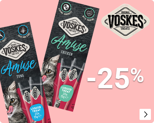 VOSKES LIQUID SNACKS 25% korting CAT