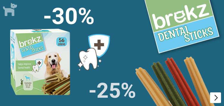 BREKZ DENTAL STICKS tot 40% korting DOG