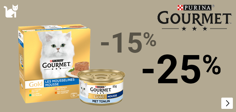 gourmet gold kattenvoer nat 15% korting, multipacks 25% korting CAT