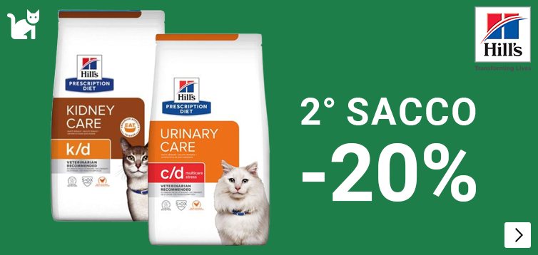 Hill's PD droogvoer kat 2e zak 20% lret op afwijkende data CAT