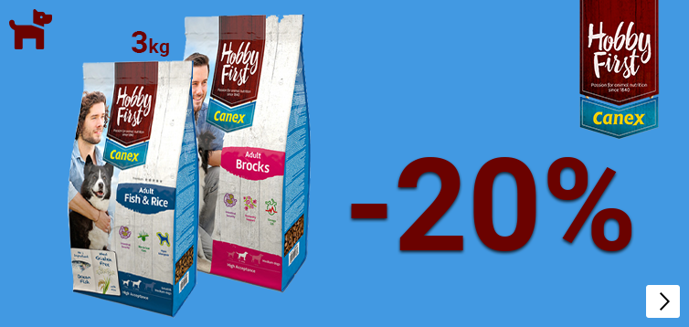 Hobby First Canex hondenvoer kleinverpakkingen 20% korting DOG