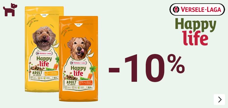 Happy Life grootverpakkingen hondenvoer 7,5-12,5kg 10% korting DOG
