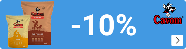 Cavom hondenvoer 10% korting DOG