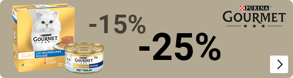 gourmet gold kattenvoer nat 15% korting, multipacks 25% korting CAT