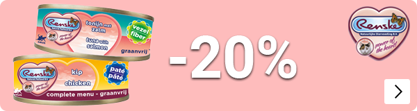 RENSKE NATVOER KAT 20% korting CAT