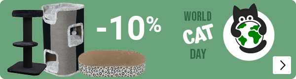 WERELDKATTENDAG KRABARTIKELEN 10% korting CAT