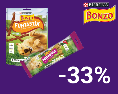 Bonzo hondensnacks 33% korting DOG