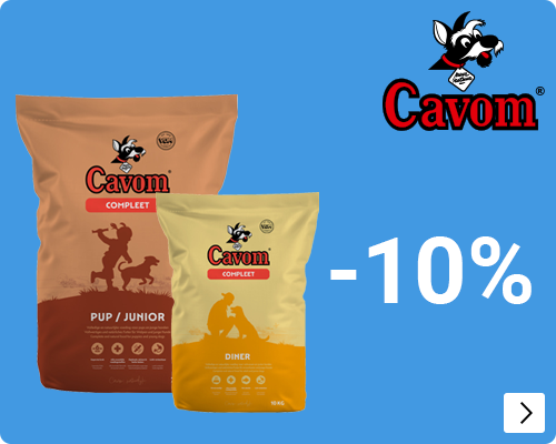 Cavom hondenvoer 10% korting DOG