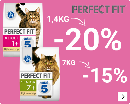 Perfect Fit kattenvoer 1,4 kg 20% korting, 7 kg 15% korting CAT