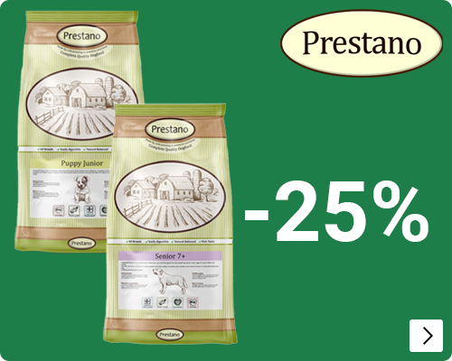 PRESTANO KLEINVERPAKKING 25% korting DOG