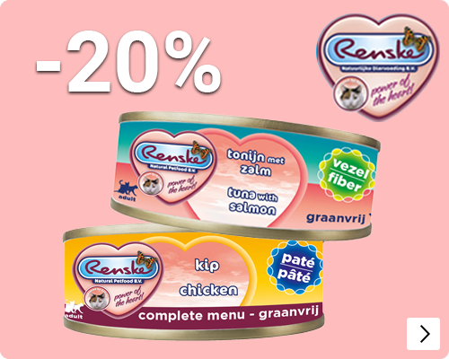 RENSKE NATVOER KAT 20% korting CAT