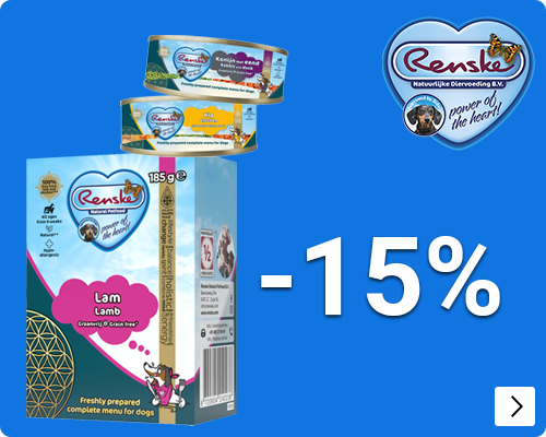 RENSKE NATVOER HOND 15% korting DOG