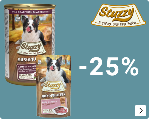 Stuzzy ALLEEN  IT 25% korting DOG