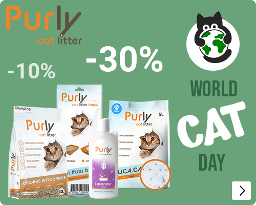 WERELDKATTENDAG PURLY tot 30% korting CAT