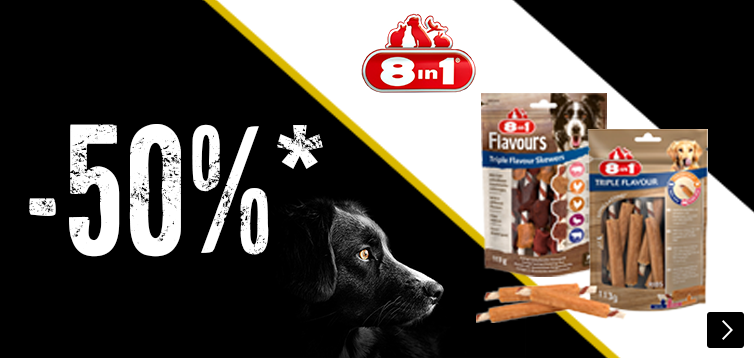 BF 8in1 hondensnacks tot 50% korting DOG